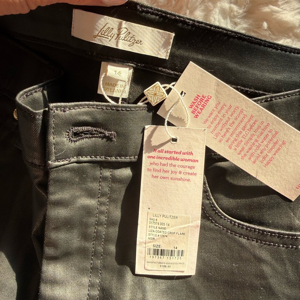Lilly Pulitzer Women's Dark Gray Flare Jeans